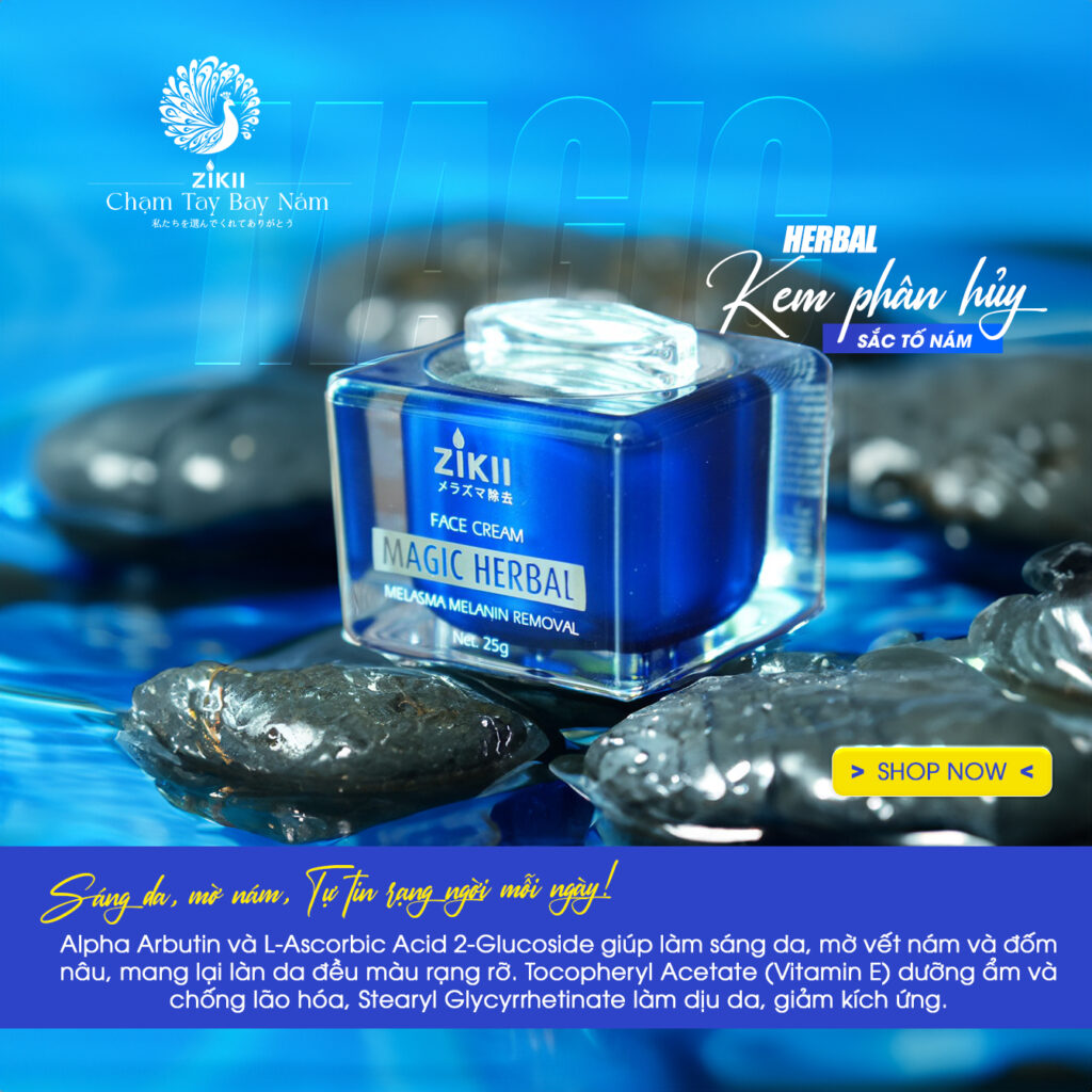 Kem nám Zikii kích thích sản xuất collagen tự nhiên , mang lại làn da săn chắc, đàn hồi